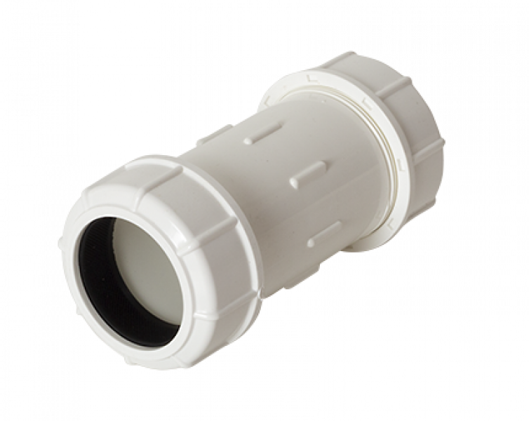 Novakey PVCU Pressure Pipe Fittings Compression Coupling (PN12) Iplex NZ
