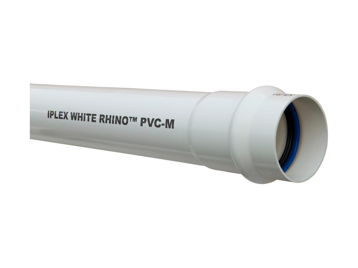White Rhino PN12 PVCM Pressure Pipe Metric Pipe Series 1 Iplex NZ