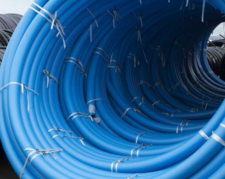 Poliplex PE100 Pressure Pipe SDR 13.6 PN12.5 Blue Iplex NZ