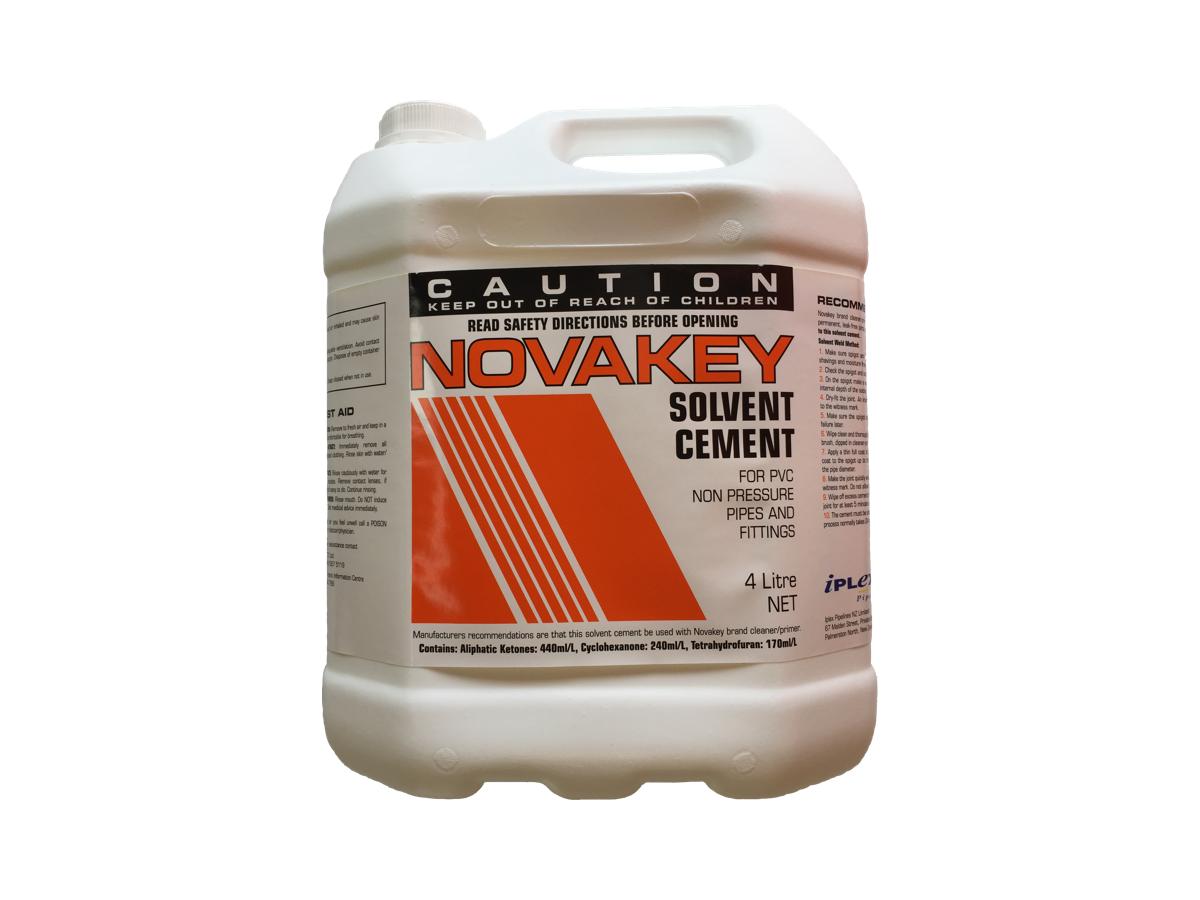 Novakey PVC Solvent Cement Non Pressure Applicationss Iplex NZ