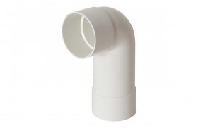 Iplex PVC-U Rainwater 65mm & 80mm Downpipe Socket Bend Solvent Cement Joint Female & Female